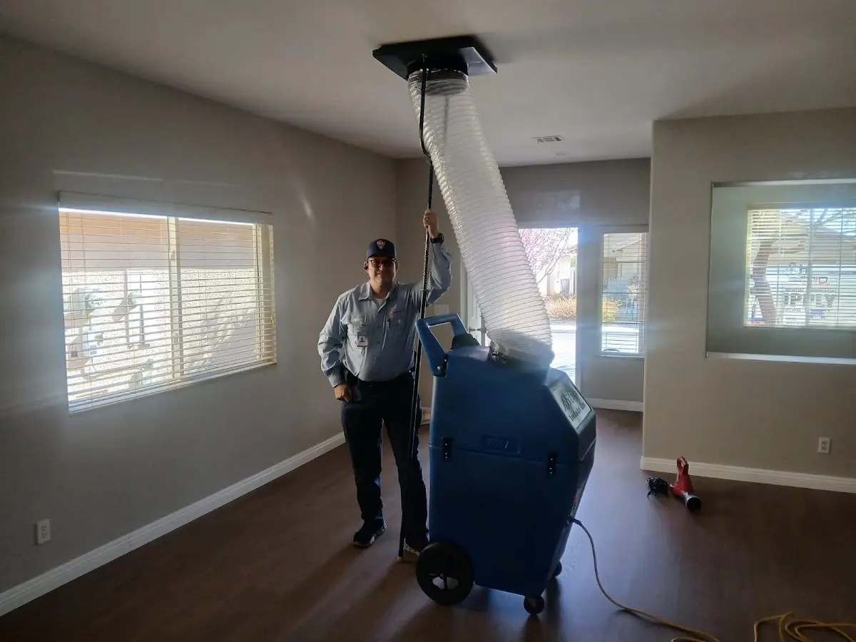 Professional Dryer Vent Cleaning work inside a Snowflake home
